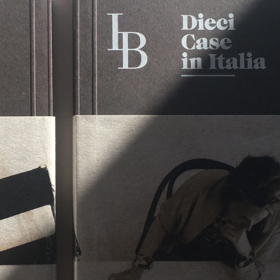 concept and graphic design for IB Studio monography "Dieci Case in Italia"