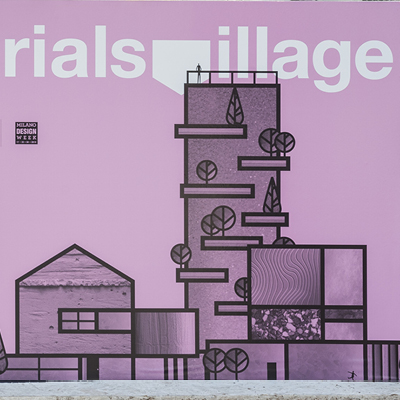 concept and graphic design for the event Materials Village
